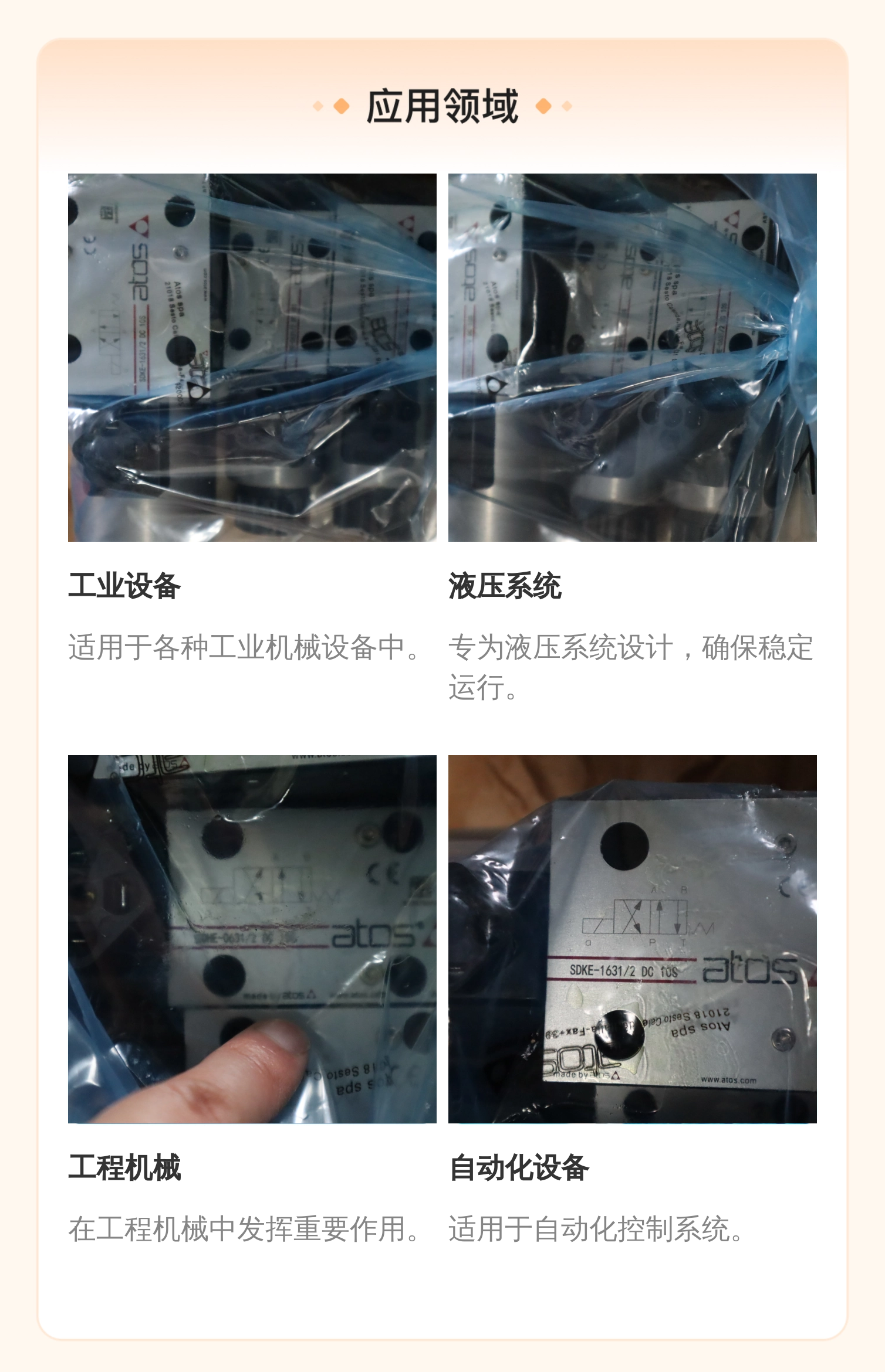 意大利阿托斯ATOS SDHE-0631/2 DC 10S 液压电磁阀