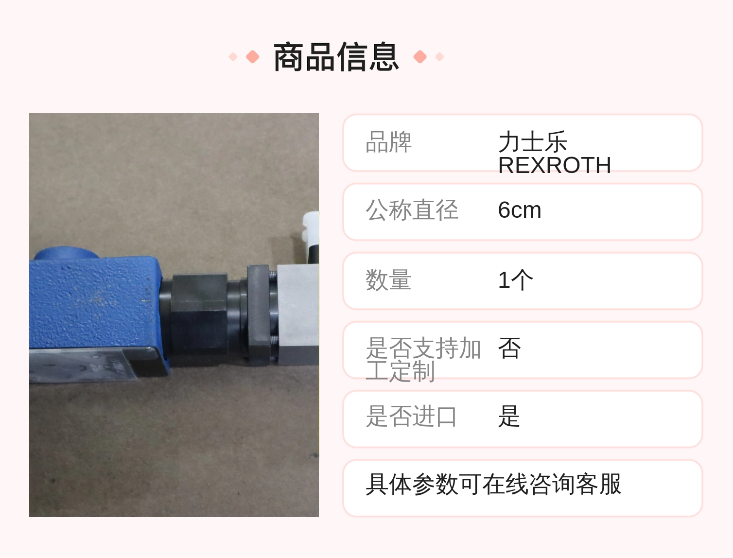 DRE6-1X/100MG24K4M R900932943 德国力士乐REXROTH减压阀