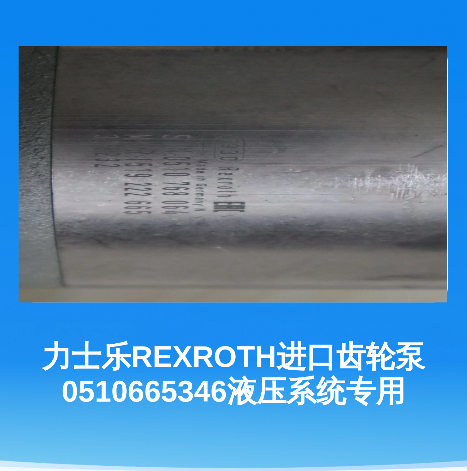力士乐REXROTH进口齿轮泵0510665346液压系统专用