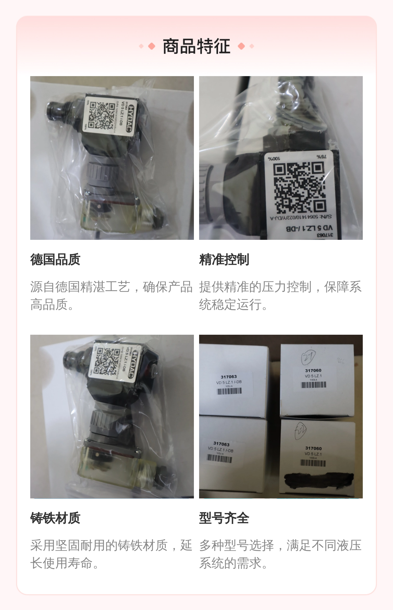 精品VD5LZ.1/-DB Y/DJ-A 317063 德国贺德克HYDAC压力开关