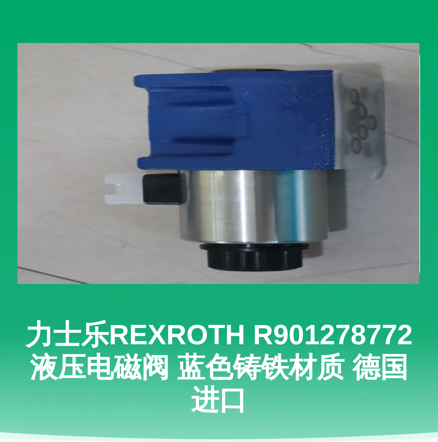 力士乐REXROTH R901278772液压电磁阀 蓝色铸铁材质 德国进口