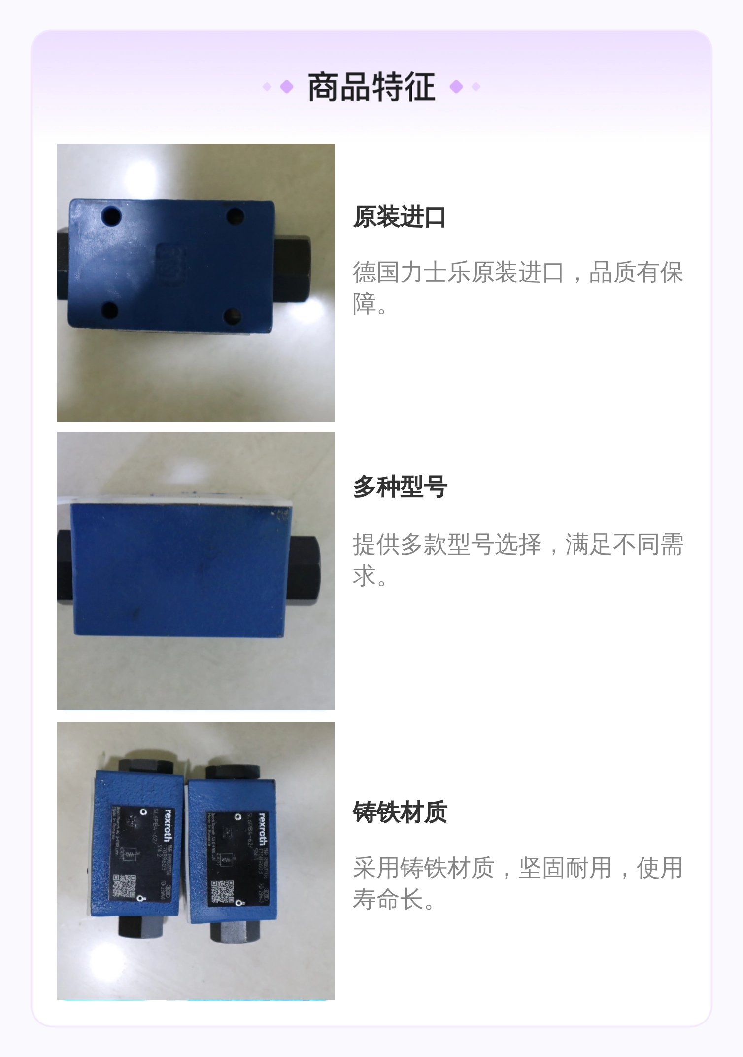 德国力士乐REXROTH原装进口单向阀R900597726多款型号