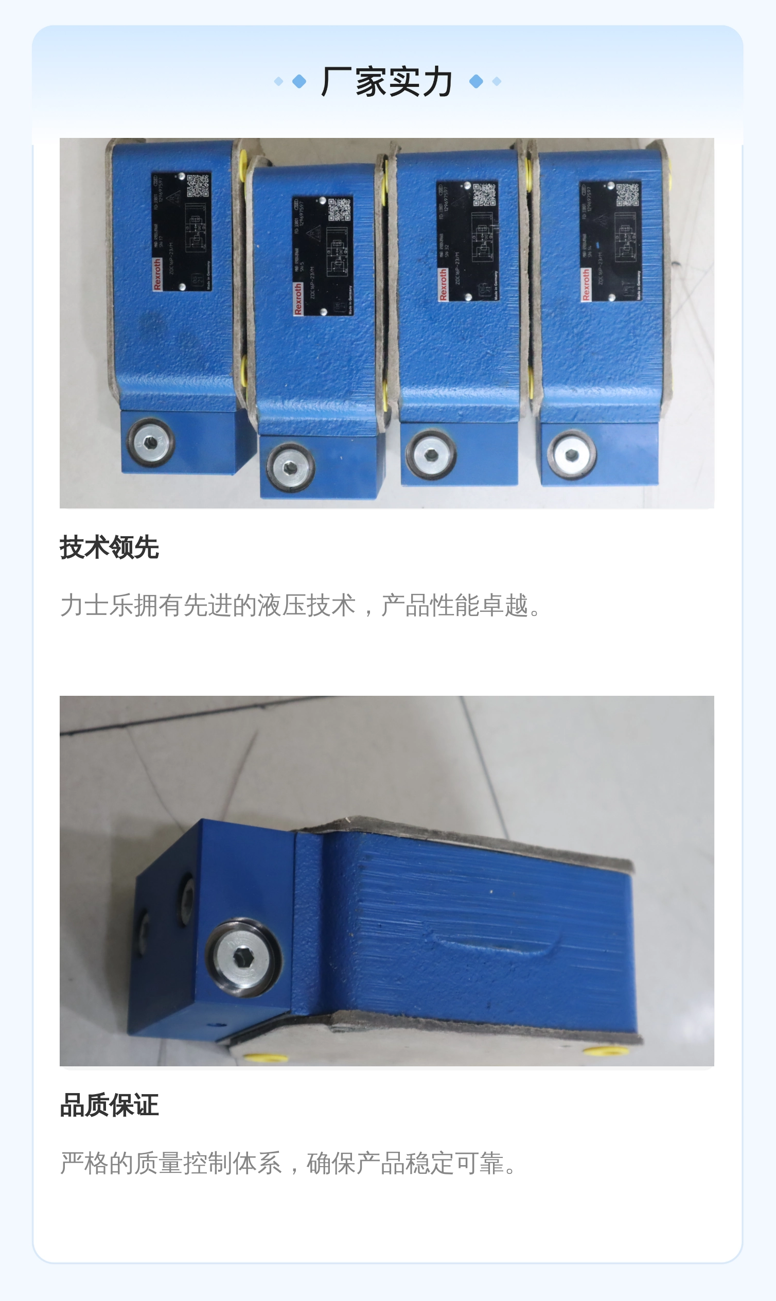 ZDC16P-22/M ZDC16P-21/M R900489668 德国REXROTH力士乐压力补偿器