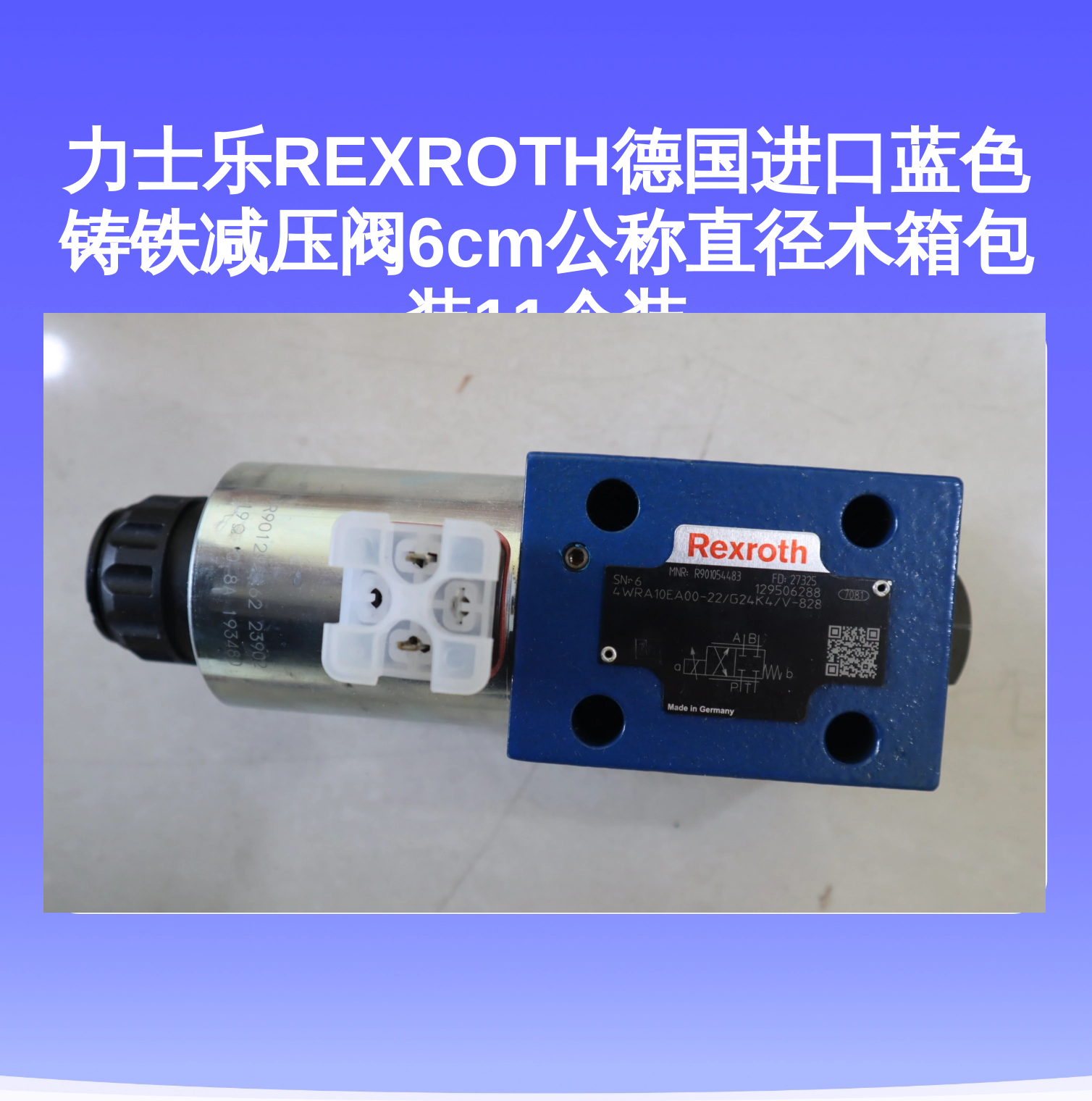 力士乐REXROTH德国进口蓝色铸铁减压阀6cm公称直径木箱包装11个装