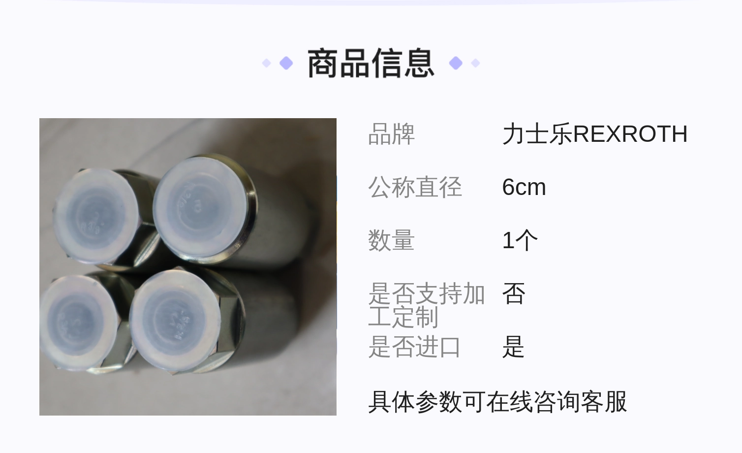 力士乐REXROTH R901454052 S8A05-10/450J3 德国单向阀 罗马尼亚产