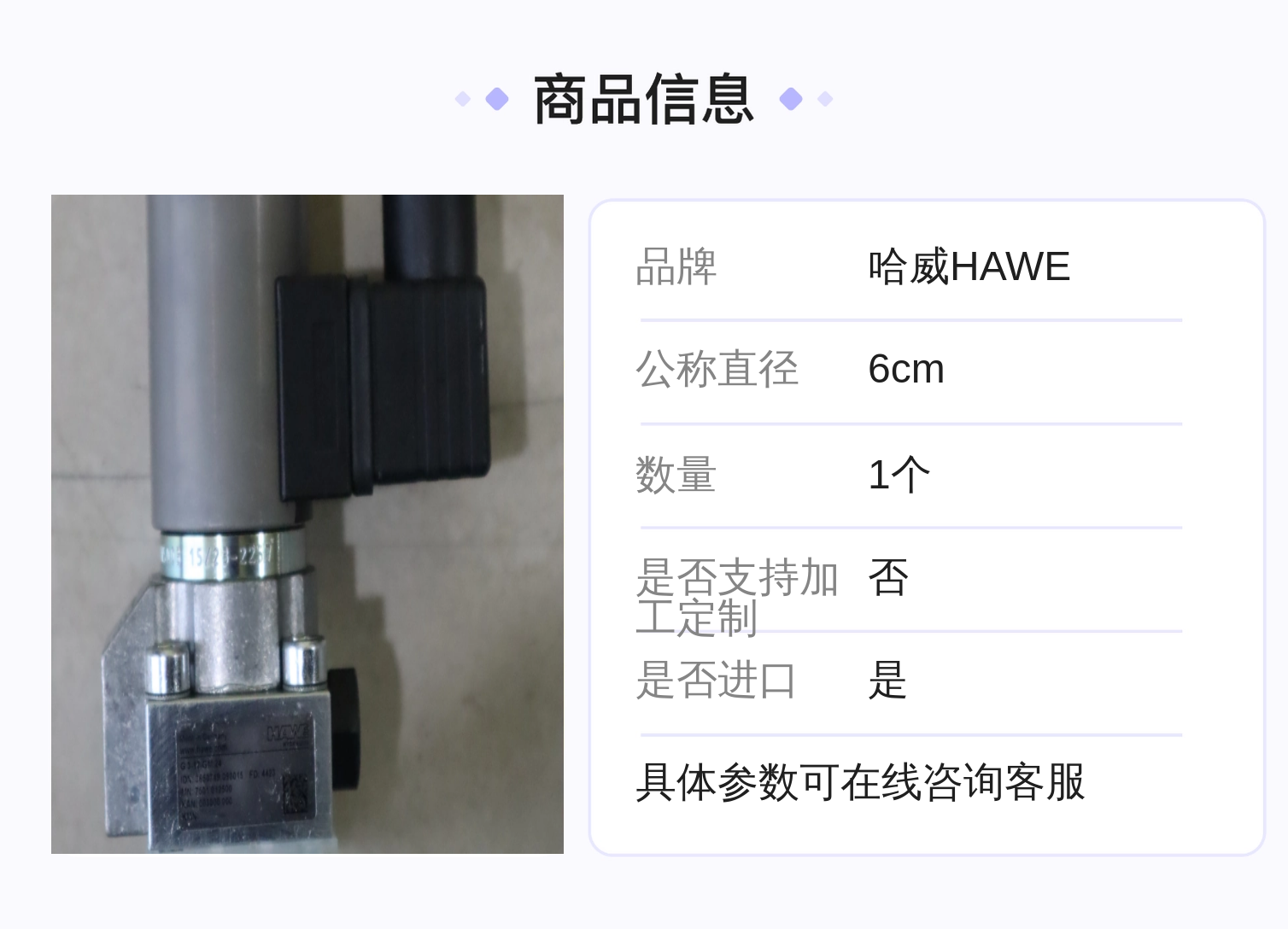 德国哈威HAWE G3-12-GM24型号溢流换向阀 铸铁材质