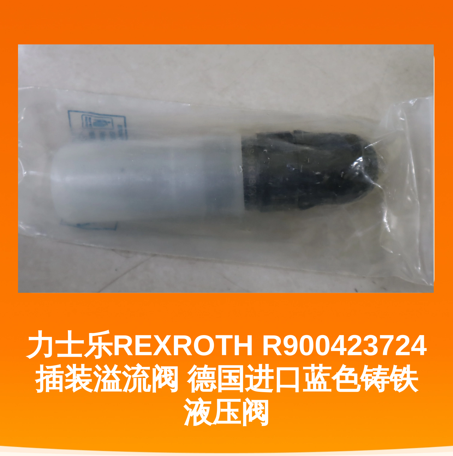 力士乐REXROTH R900423724插装溢流阀 德国进口蓝色铸铁液压阀