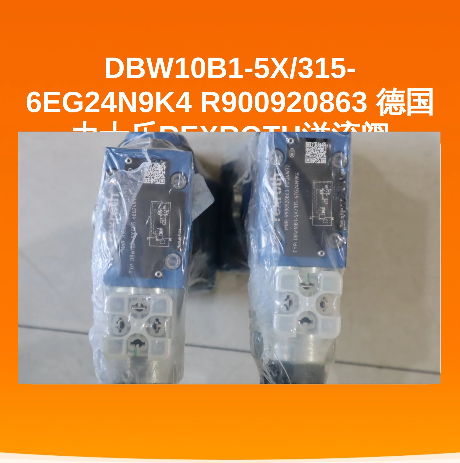 DBW10B1-5X/315-6EG24N9K4 R900920863 德国力士乐REXROTH溢流阀