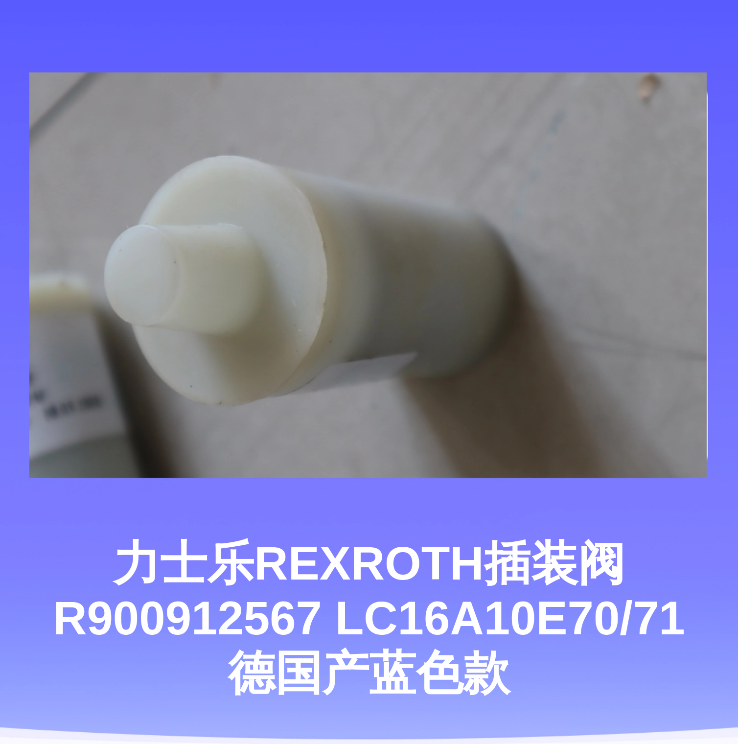 力士乐REXROTH插装阀R900912567 LC16A10E70/71 德国产蓝色款